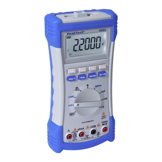 PeakTech 3430 USB Bedienungsanleitung
