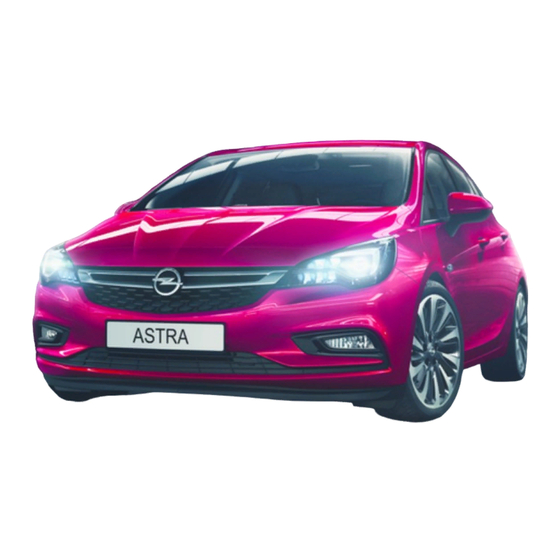 Opel Astra Betriebsanleitung