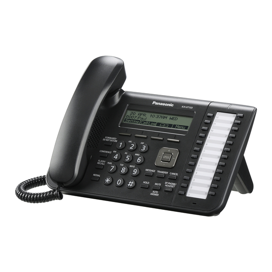 Panasonic KX-UT113 Erste Inbetriebnahme