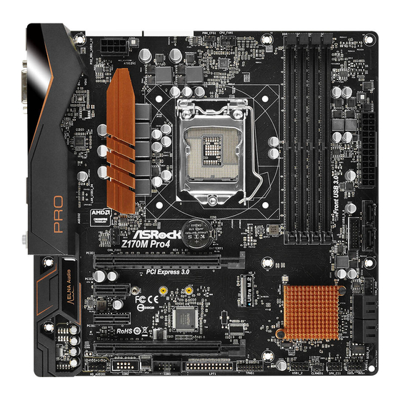 ASROCK Z170M Pro4 Einrichtungshandbuch
