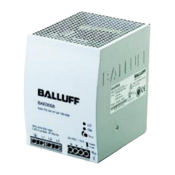 Balluff BAE0008 Typ BAE PS-XA-3Y-24-100-006 Betriebsanleitung