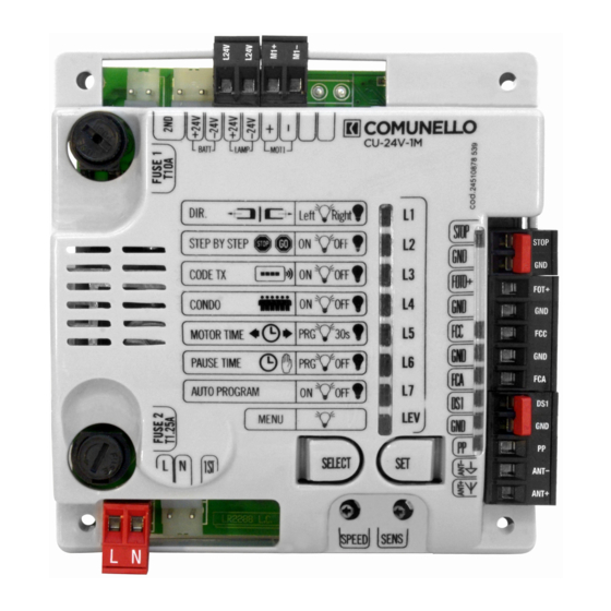 Comunello CU-24V-1M Installations- Und Gebrauchsanleitung