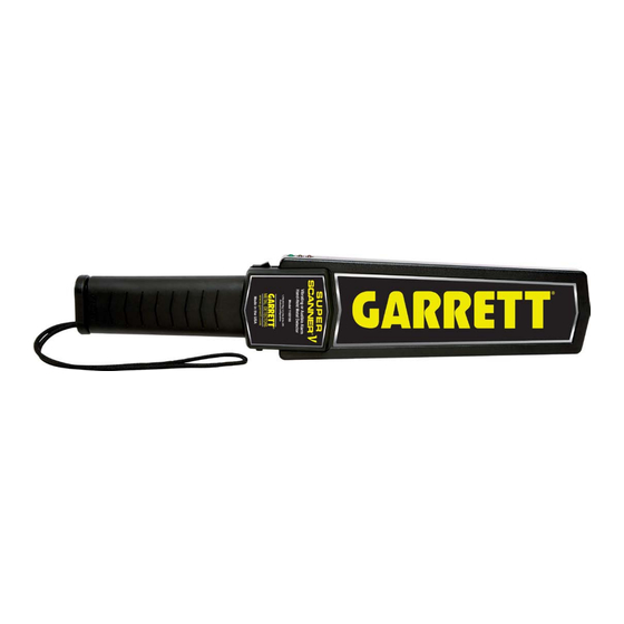 Garrett Super Scanner V Bedienungsanleitung