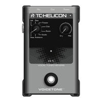 Tc-Helicon VoiceTone R1 Bedienungsanleitung