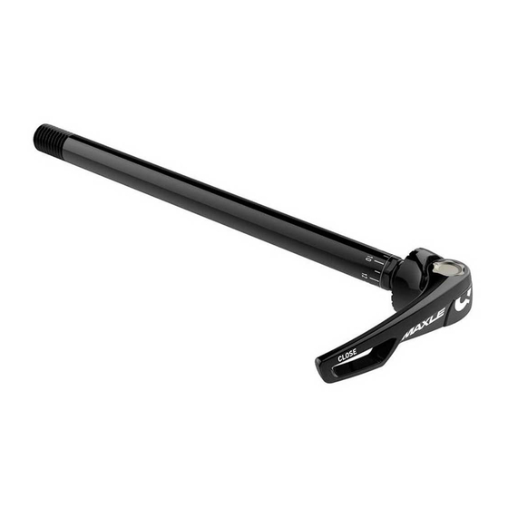 RockShox Maxle Bedienungsanleitung