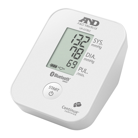 AND UA-651BLE Bedienungsanleitung