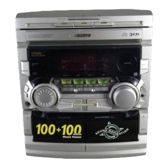 Philips FW545C Bedienungsanleitung
