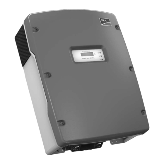 SMA Solar Technology SUNNY MINI CENTRAL 4600A Bedienungsanleitung