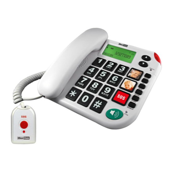 Maxcom KXT481SOS Bedienungsanleitung