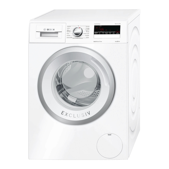 Bosch WAN28190 Gebrauchs- Und Aufstellanleitung