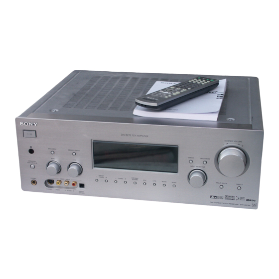 Sony STR-DB798 Bedienungsanleitung