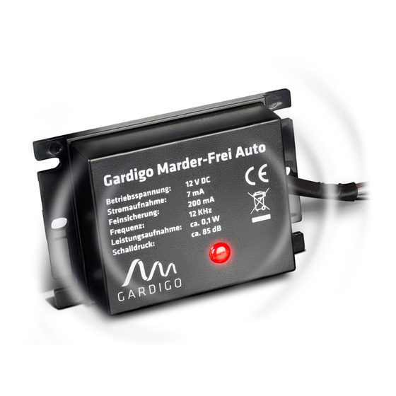 Gardigo Marder-Frei Auto Gebrauchsanweisung