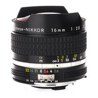 Nikon Fisheye-Nikkor 16mm f/2.8 Gebrauchsanweisung