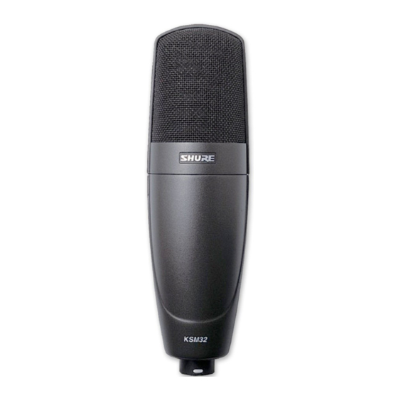 Shure KSM32 Bedienungsanleitung