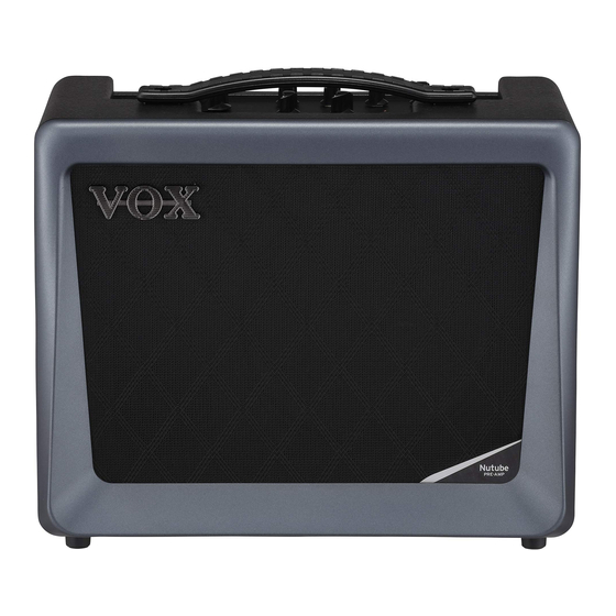 VOX Amplification LTD VX15 GT Handbücher