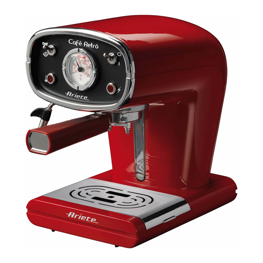 Ariete Cafe Retro Bedienungsanleitung