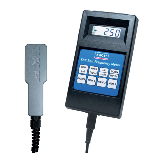 SKF Belt Frequency Meter Handbücher