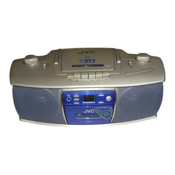 JVC RC-ST1RD Anleitung
