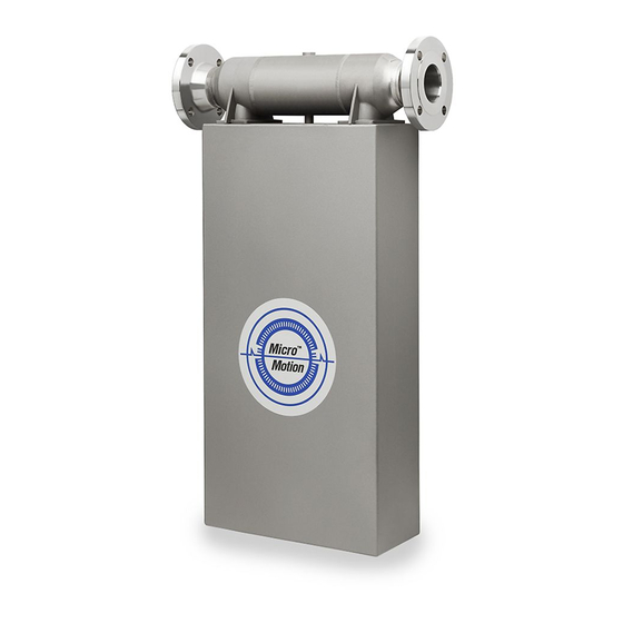 Emerson Micro Motion D Serie Installationsanleitung