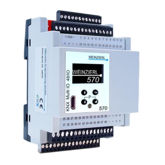 WEINZIERL KNX Multi IO 570 Bedienungs- Und Montageanleitung
