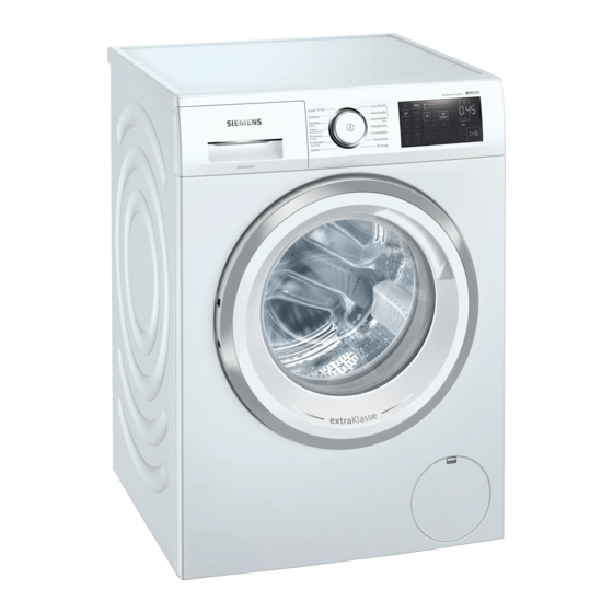 Siemens WM14UR90 Gebrauchs- Und Montageanleitung