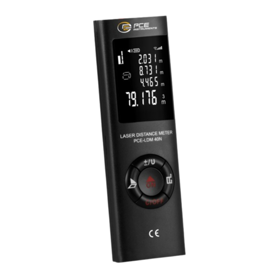 PCE Instruments PCE-LDM 40N Bedienungsanleitung