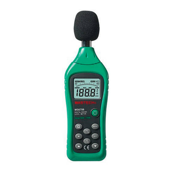Mastech MS6708 Bedienungsanleitung