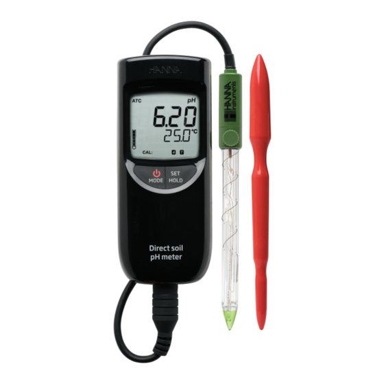 Hanna Instruments HI99121 Bedienungsanleitung
