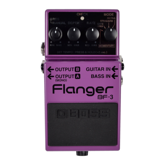 Boss Flanger BF-3 Bedienungsanleitung