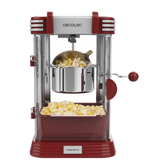 cecotec FUN&TASTE P'CORN CLASSIC Bedienungsanleitung