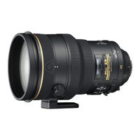 Nikon AF-S VR Nikkor ED200mm f/2G IF Bedienungsanleitung
