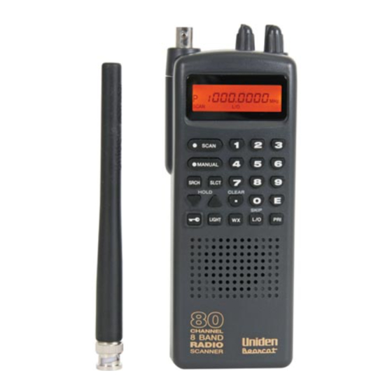 Uniden UBC 60XLT-2 Bedienungsanleitung