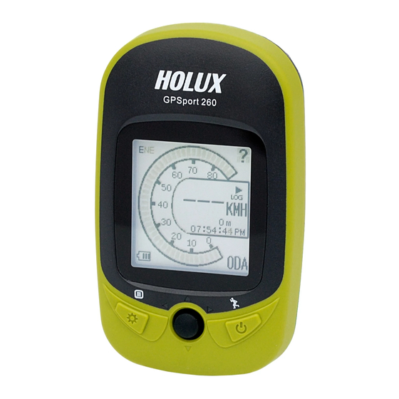Holux GPSport 260 Schnellanleitung