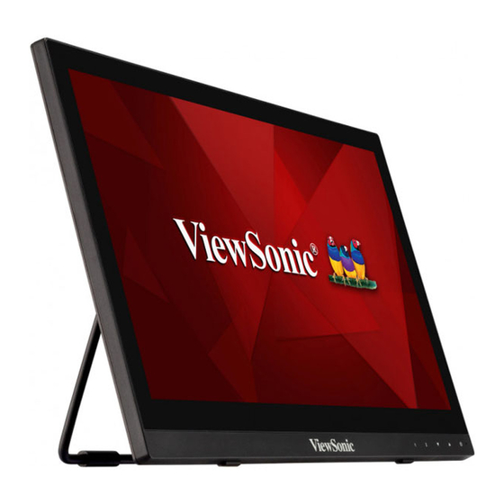 ViewSonic TD1630-3 Bedienungsanleitung