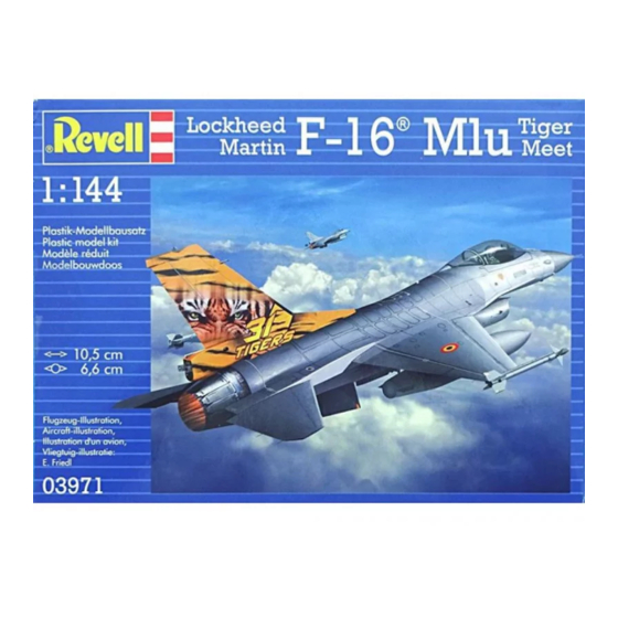 REVELL F-16 Mlu Bedienungsanleitung
