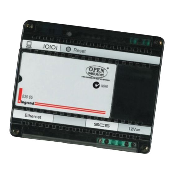 LEGRAND 035 65 Bedienungsanleitung