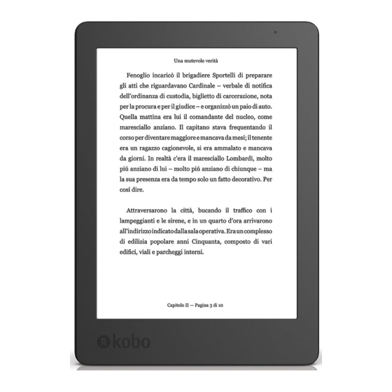 Kobo Aura one Bedienungsanleitung