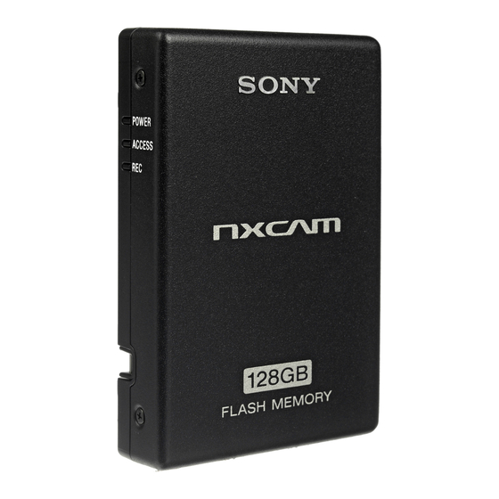 Sony nxcam HXR-FMU128 Bedienungsanleitung