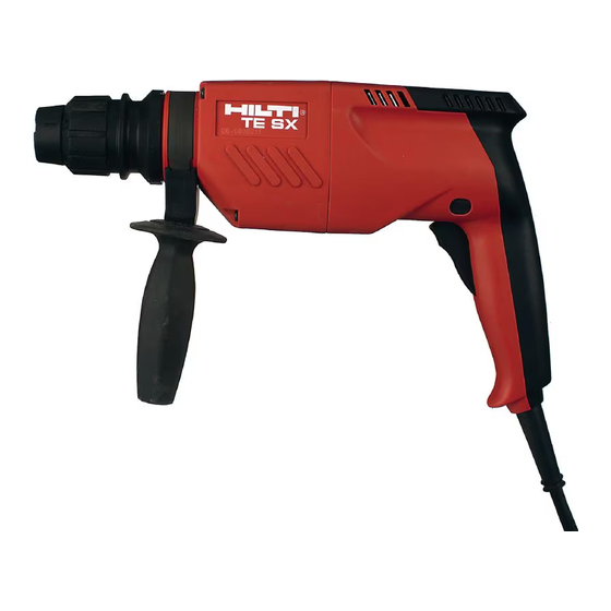Hilti TE SX Bedienungsanleitung