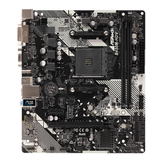 ASROCK B450M-HDV R4.0 Bedienungsanleitung