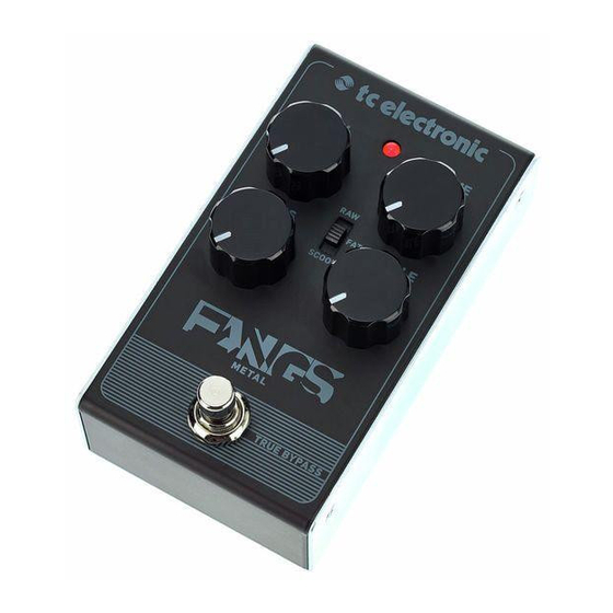 TC Electronic FANGS METAL DISTORTION Schnellstartanleitung