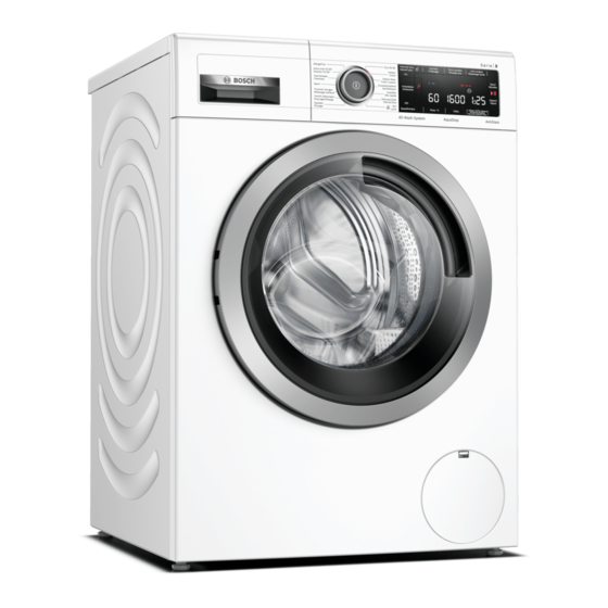 Bosch WAX32M40FG Gebrauchs- Und Montageanleitung