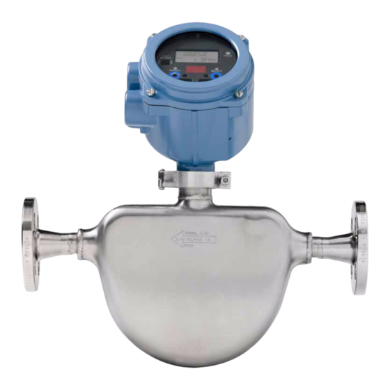 Emerson Micro Motion Elite CMFS010 Installationsanweisungen