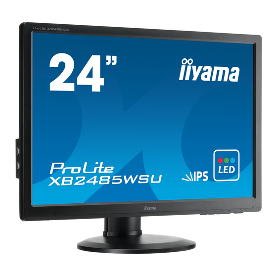 iiyama ProLite XB2485WSU Bedienungsanleitung