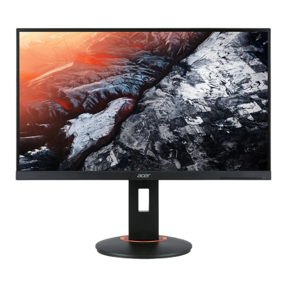 Acer XF0 Kurzanleitung
