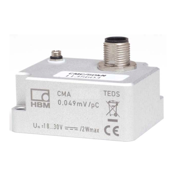HBM PACEline CMA-Serie Bedienungsanleitung