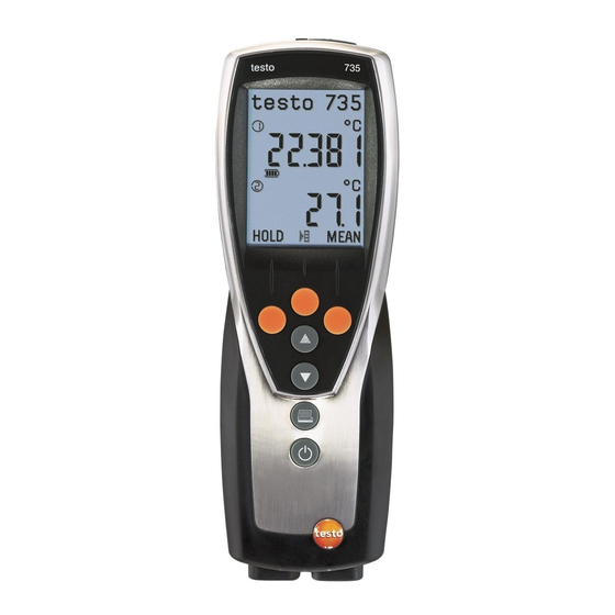 testo 735 Bedienungsanleitung