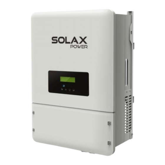 Solax X3-Hybrid series Schnellinstallationsanleitung