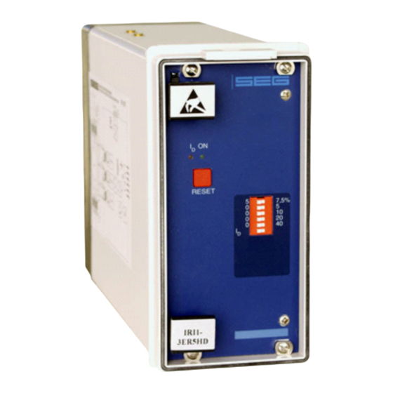 Seg HighTECH IRI1-ER Handbuch