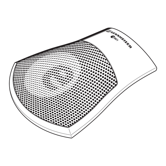 Sennheiser e901 Bedienungsanleitung
